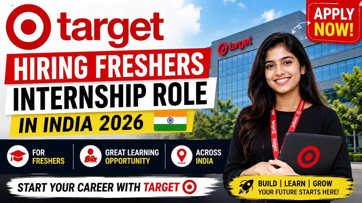 Target Hiring Freshers for Internship Role in India 2026 | Apply Now
