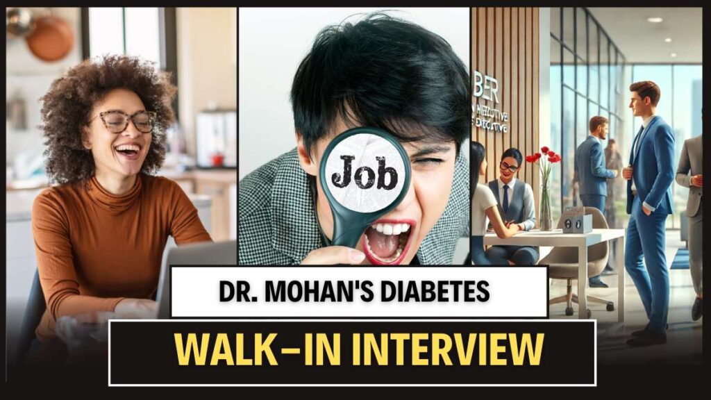 Dr. Mohan's Diabetes job vacancy