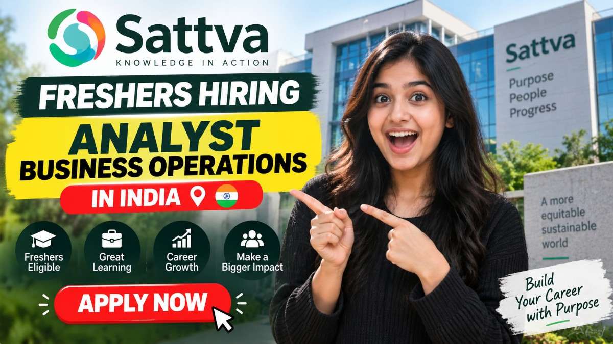 Sattva Freshers Hiring Analyst Business Operations in India – Apply Now