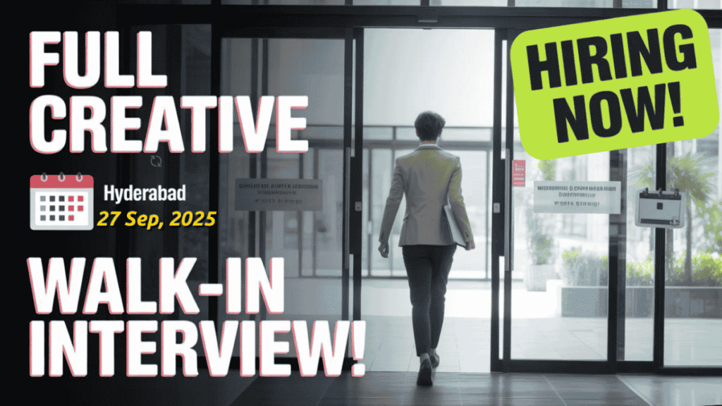 Full Creative Walk-in interview