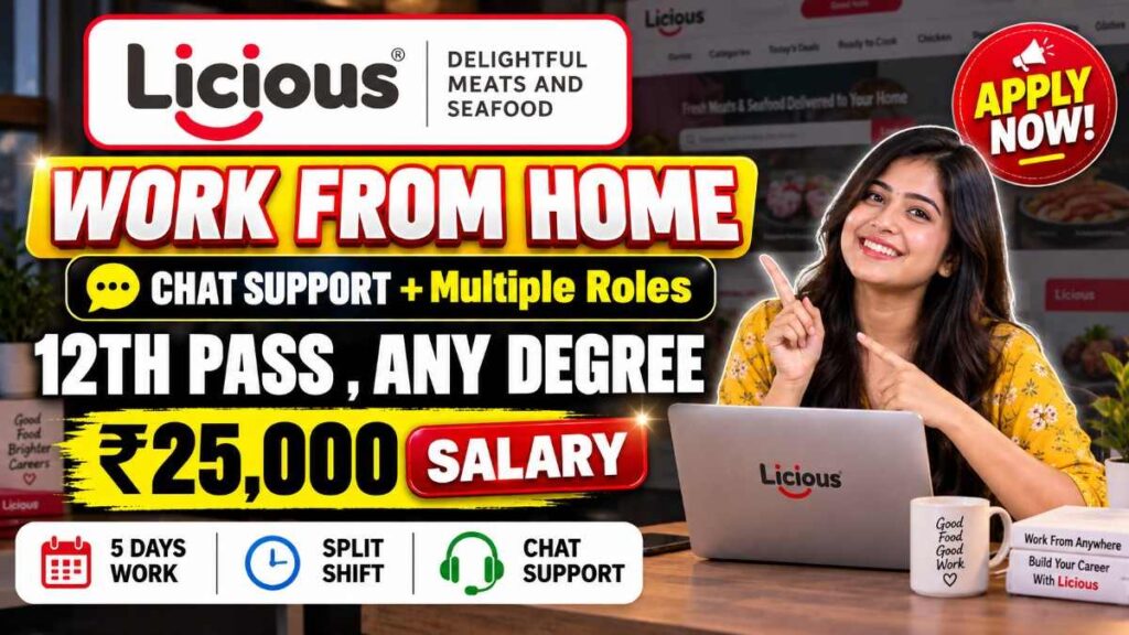 Licious Work From Home Jobs 2026 Chat Support Job Freshers & Experienced Apply Now