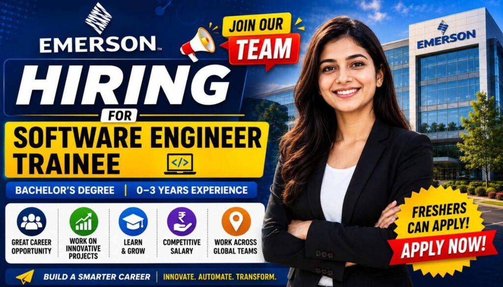 Emerson Hiring for Software Engineer Trainee