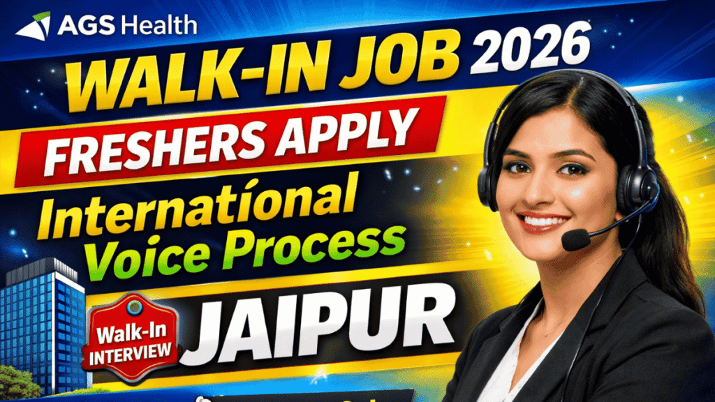 AGS Health Jaipur Walk-in Interview