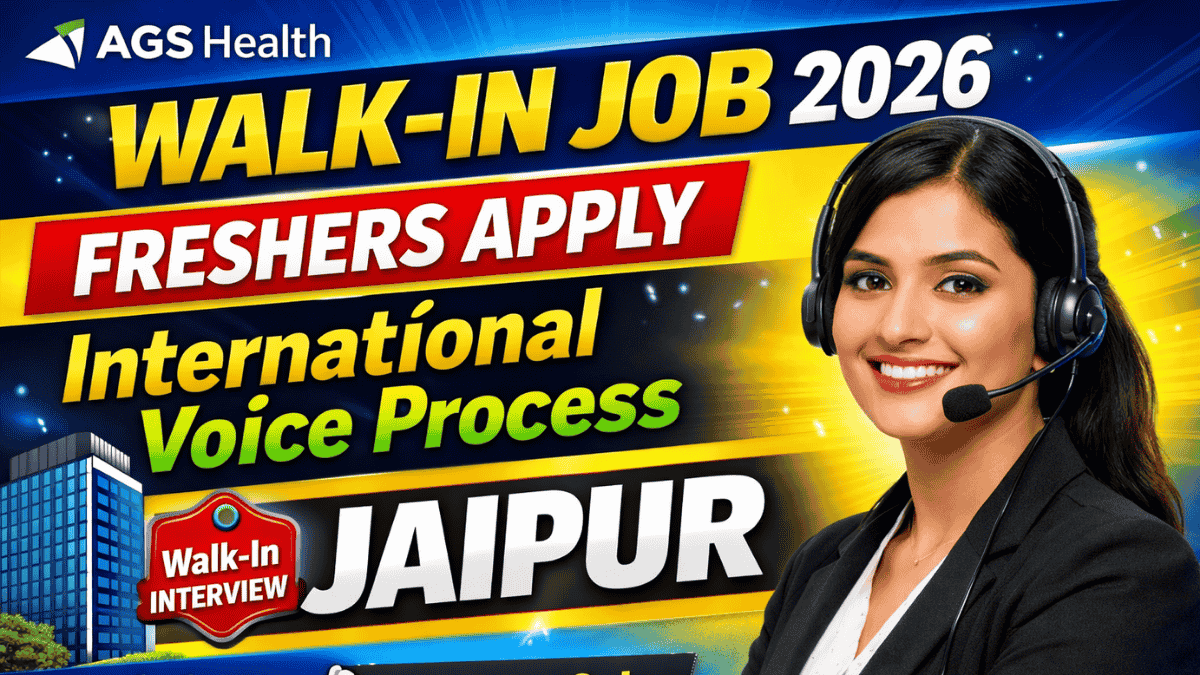 AGS Health Jaipur Walk-in Interview