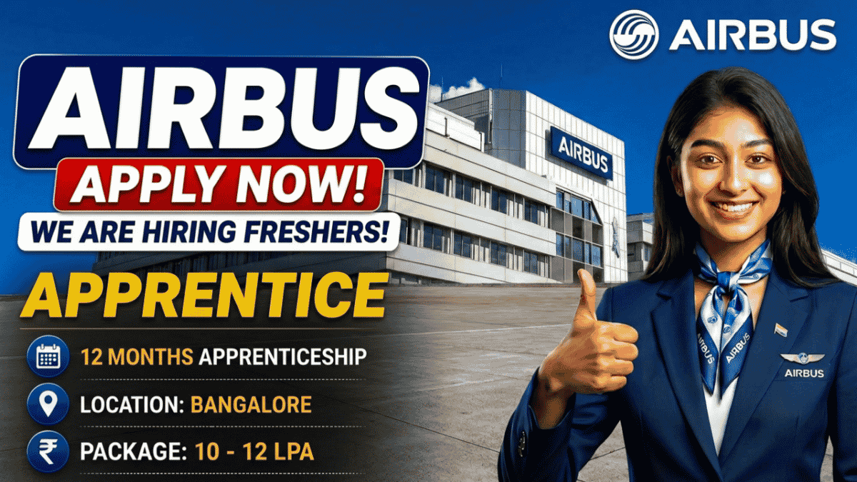 Airbus Hiring Apprentice for Freshers