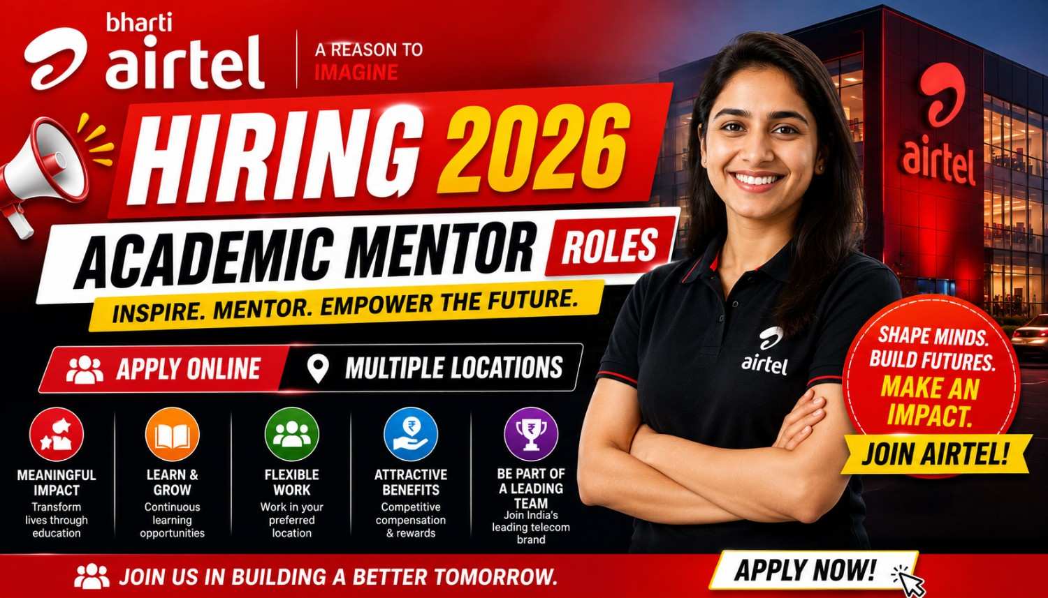 Bharti Airtel Hiring 2026 for Academic Mentor Roles