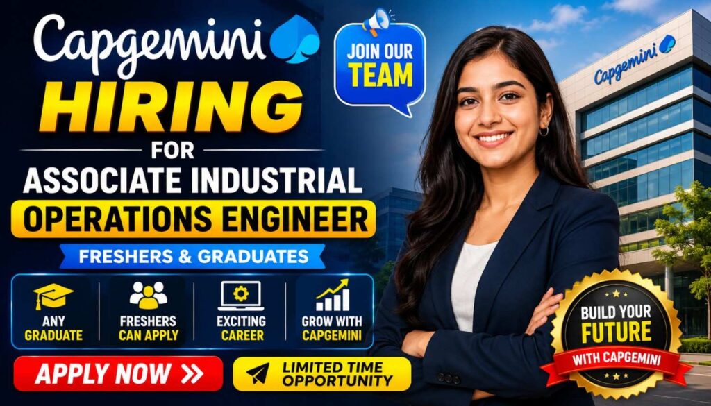 Capgemini Hiring for Associate Industrial Operations Engineer