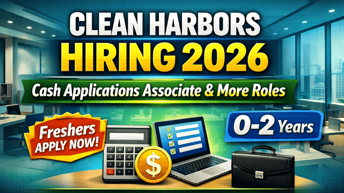 Clean Harbors Hiring Cash Applications Associate & Multiple Roles
