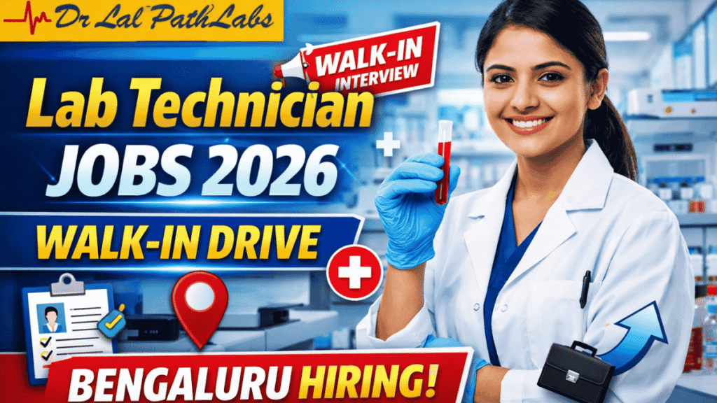 Dr Lal PathLabs Walk-in Drive 2026