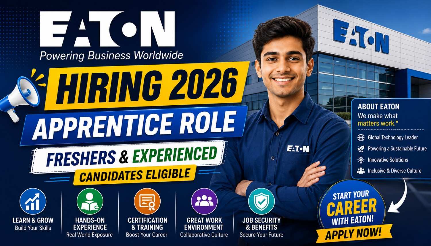 Eaton Hiring 2026 for Apprentice Role