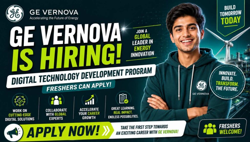 GE Vernova Hiring for Digital Technology Development Program