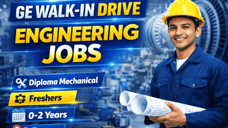 General Electric Walk-in Drive for Engineering Role in Pune | Freshers ...