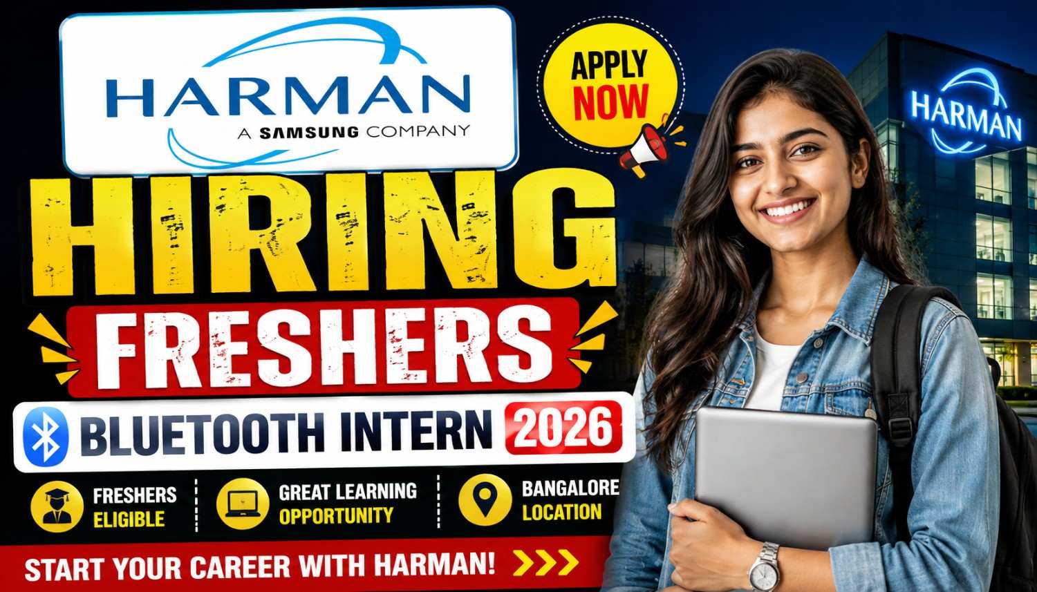 HARMAN Hiring Freshers for Bluetooth Intern 2026