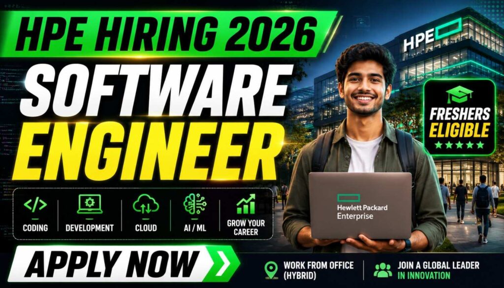HPE Hiring 2026 for Software Engineer Role