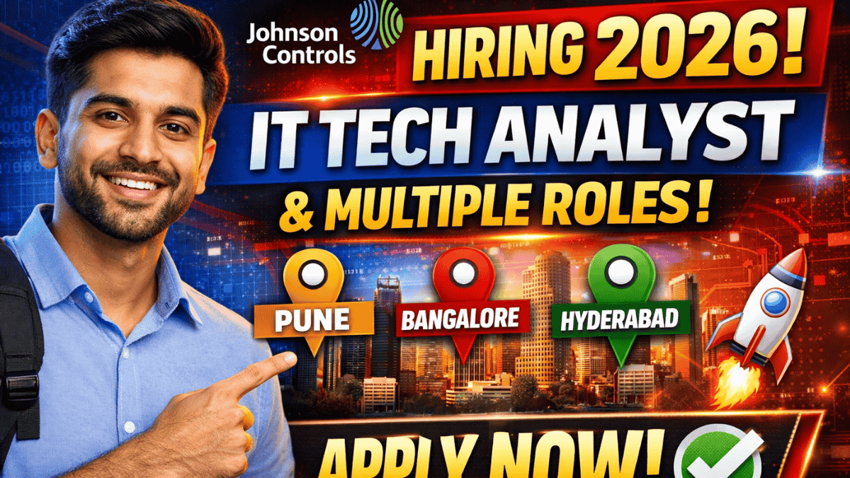 Johnson Controls Hiring 2026