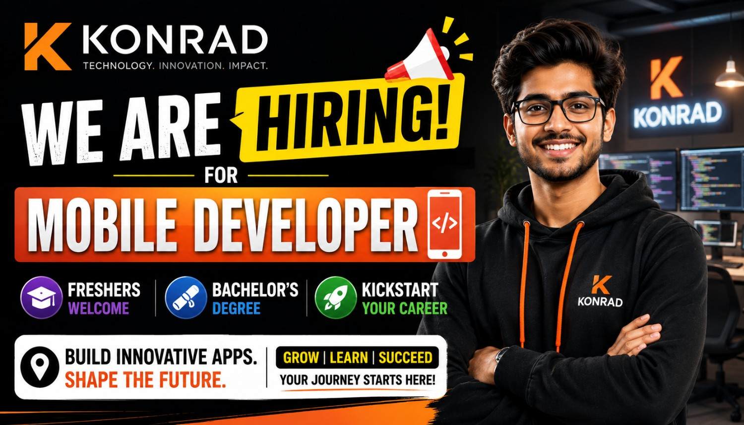 Konrad Hiring for Mobile Developer Role