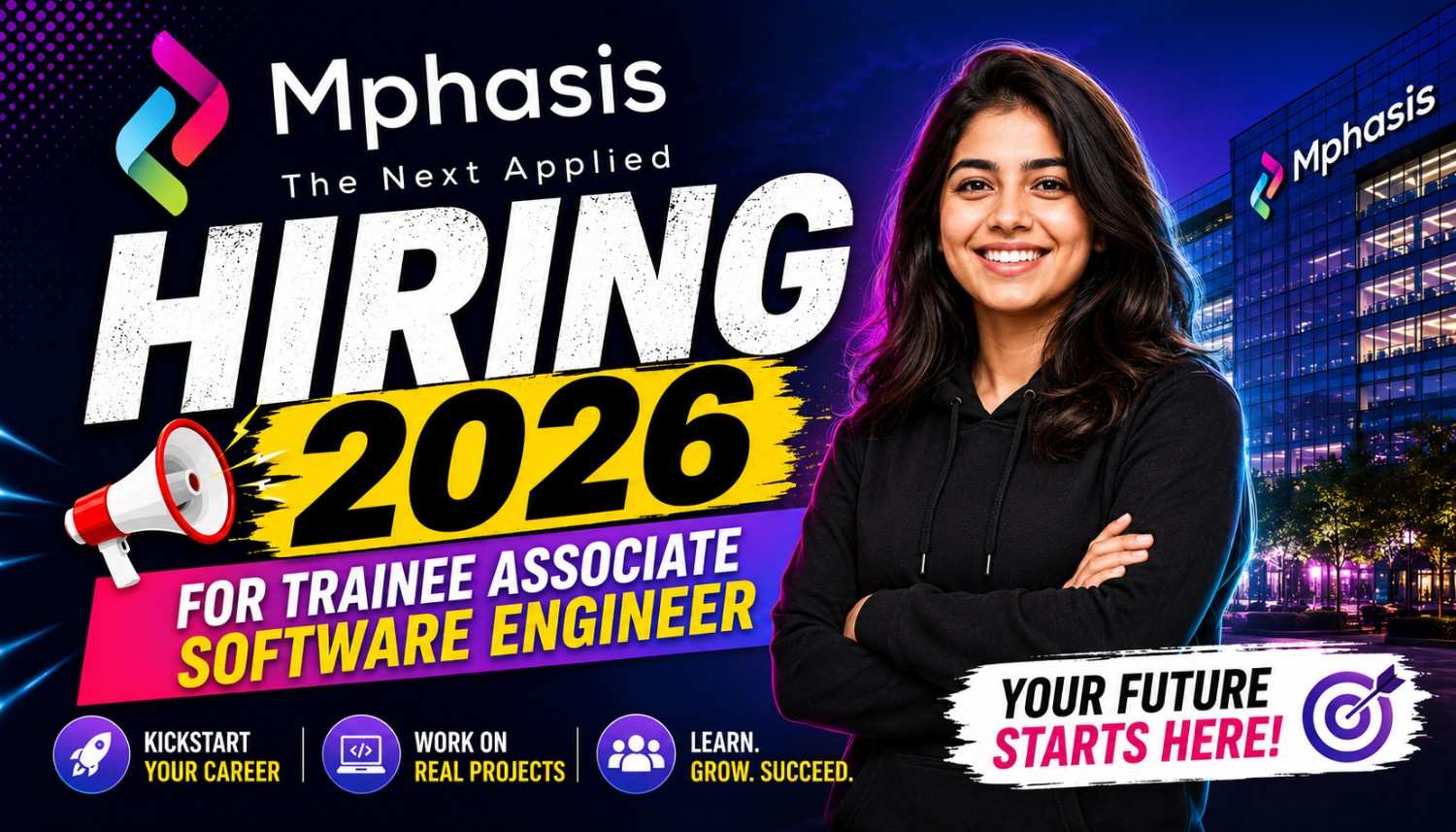 Mphasis Hiring 2026 for Trainee Associate Software Engineer