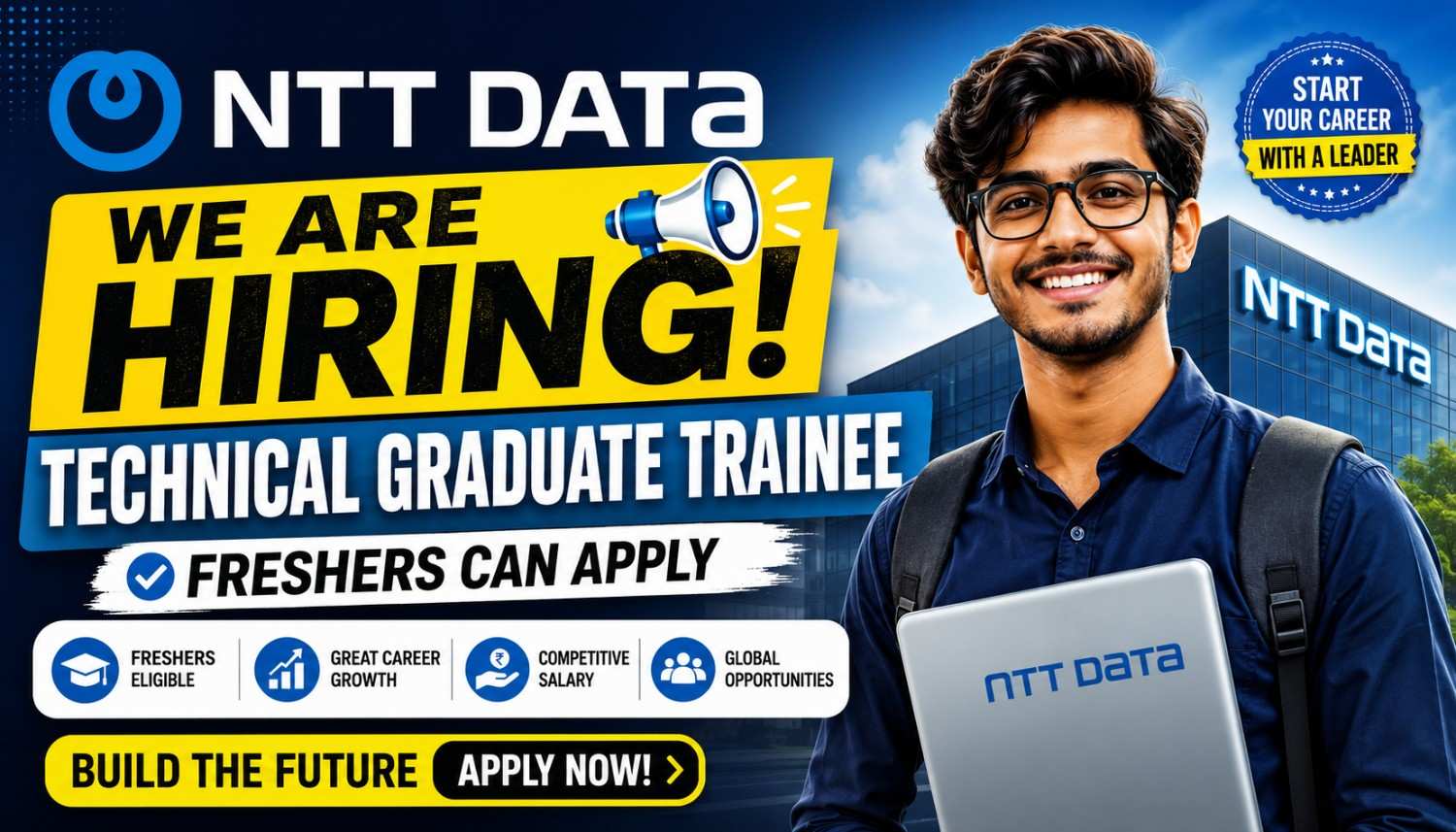 NTT DATA Hiring Technical Graduate Trainee