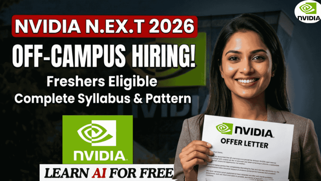 NVIDIA Next Program 2026 for Freshers | Free Certificate Apply Now