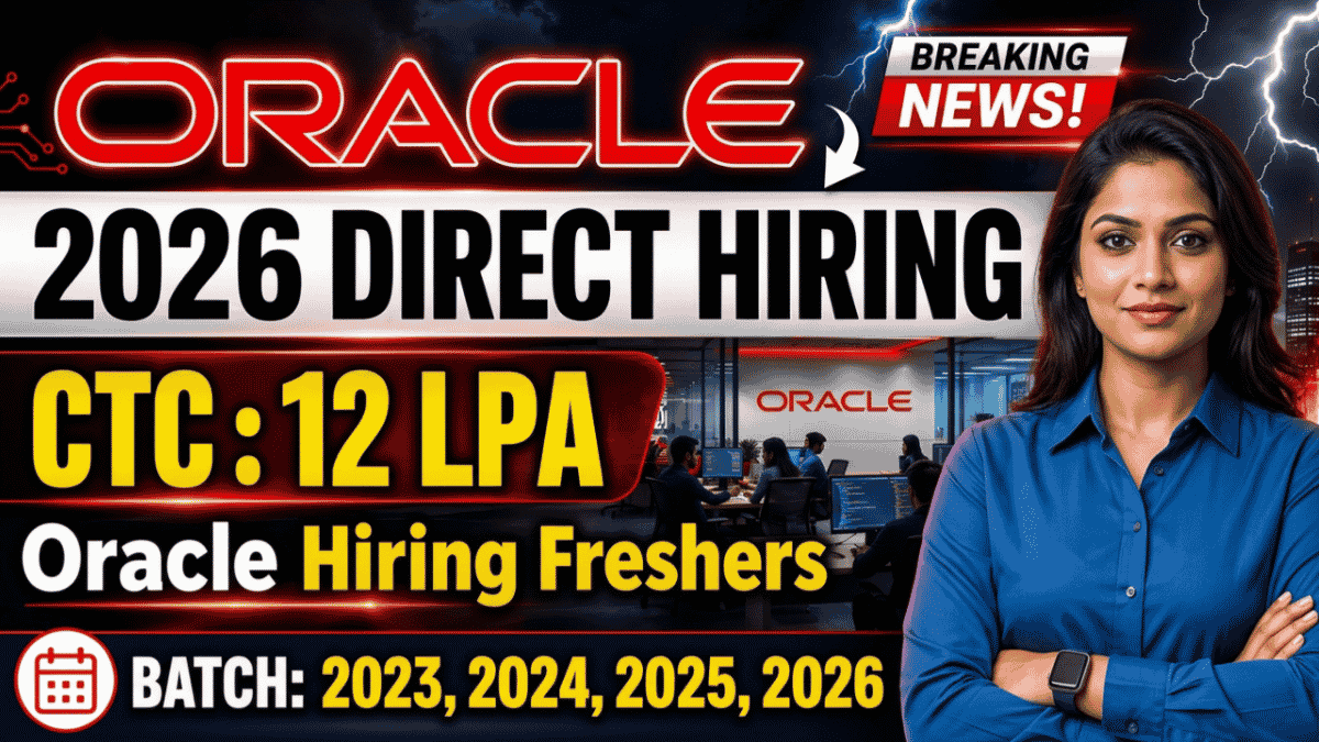 Oracle Hiring Freshers for Member Technical Staff Roles