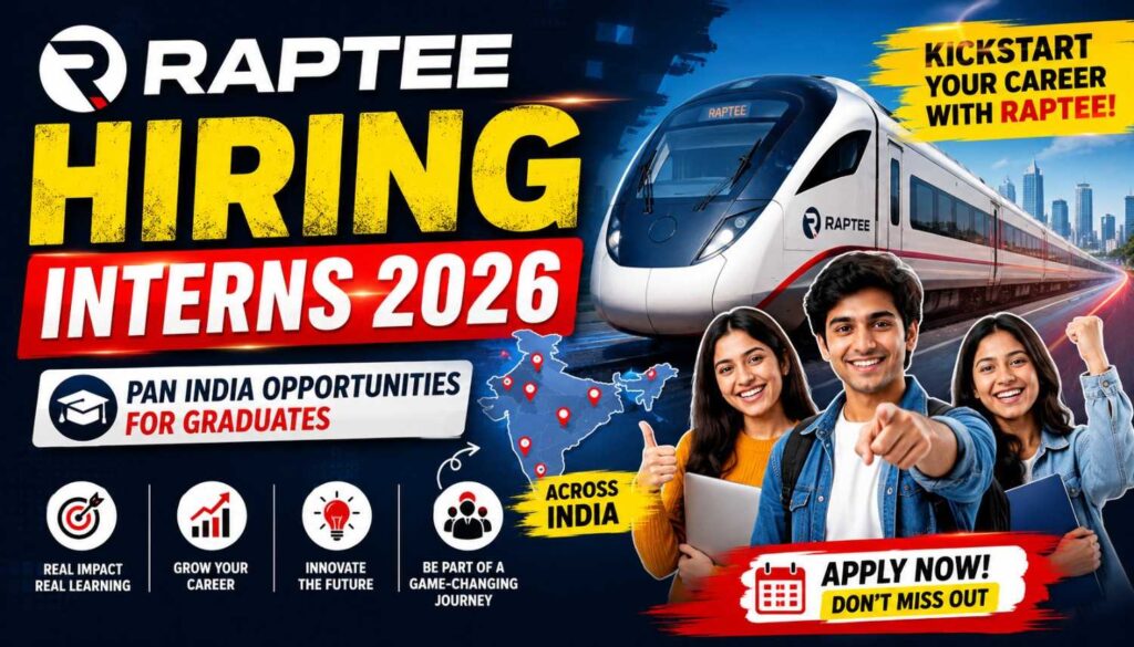 Raptee Hiring Interns 2026