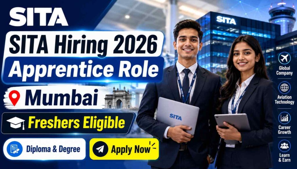 SITA Hiring Apprentice in Mumbai for Freshers