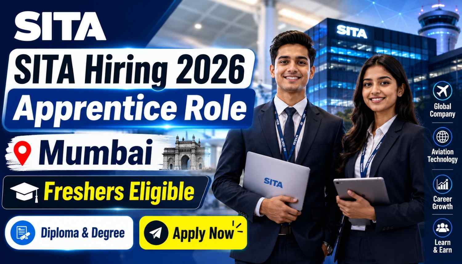 SITA Hiring Apprentice in Mumbai for Freshers