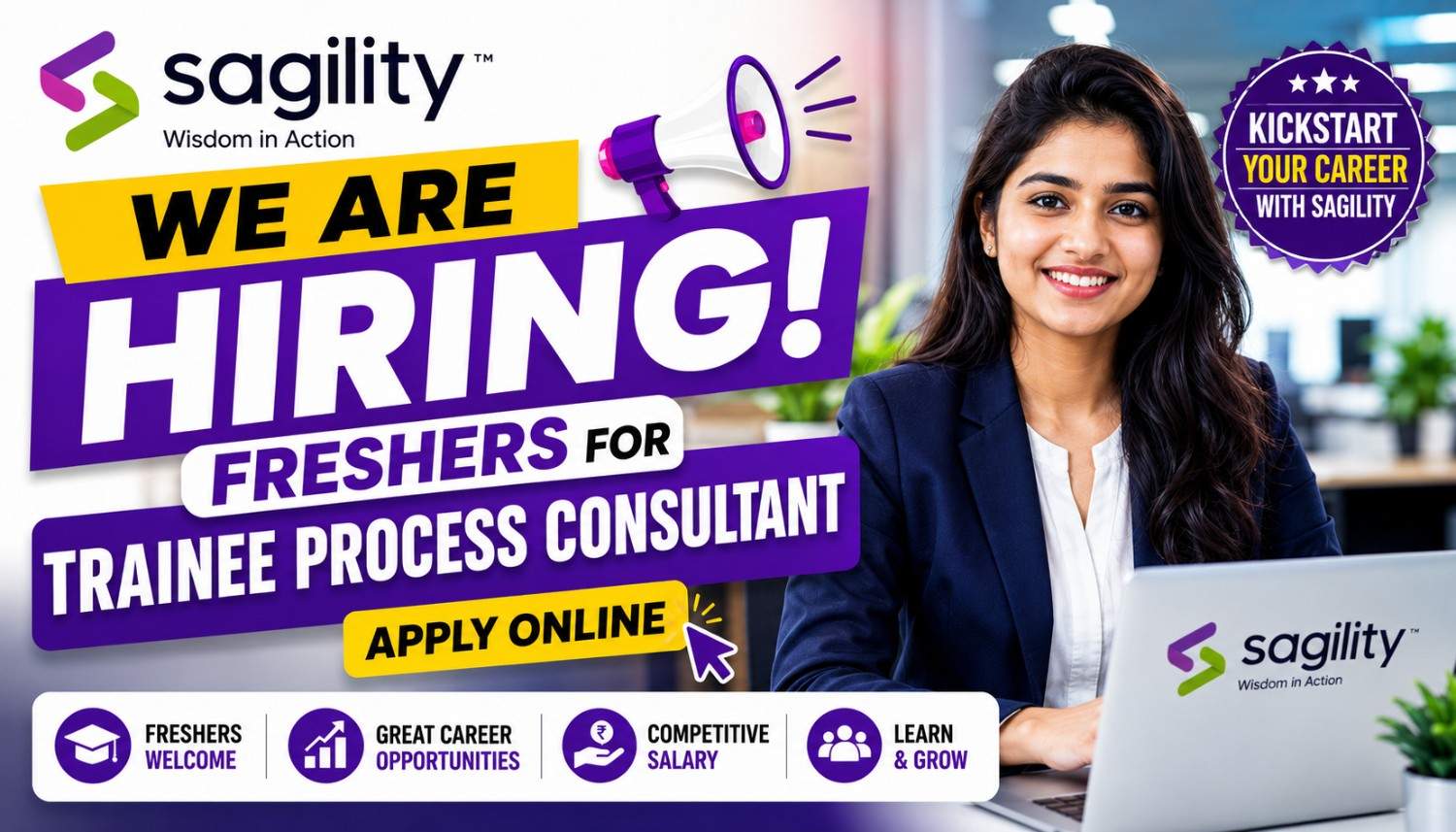 Sagility Hiring Freshers for Trainee Process Consultant
