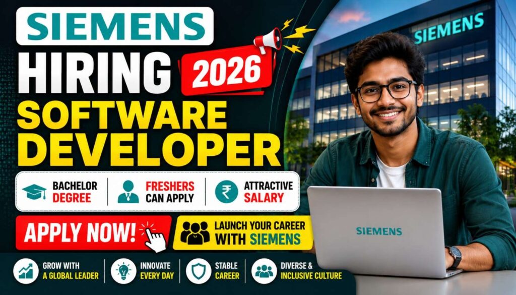 Siemens Hiring Software Developer 2026