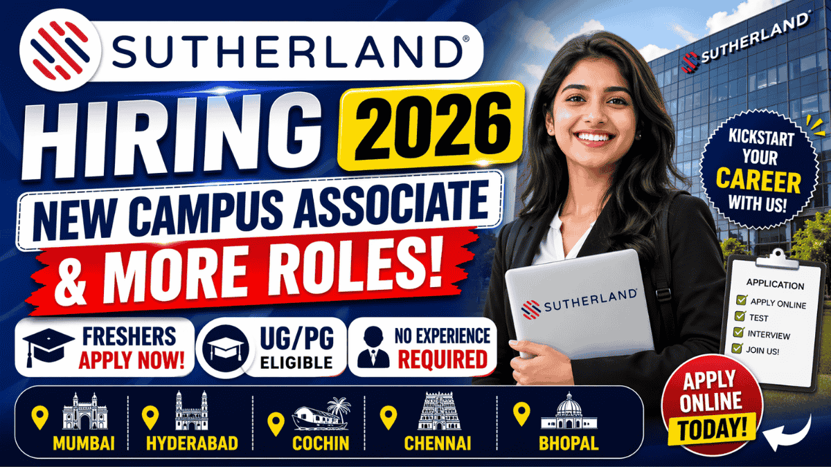 Sutherland New Campus Associate Jobs 2026