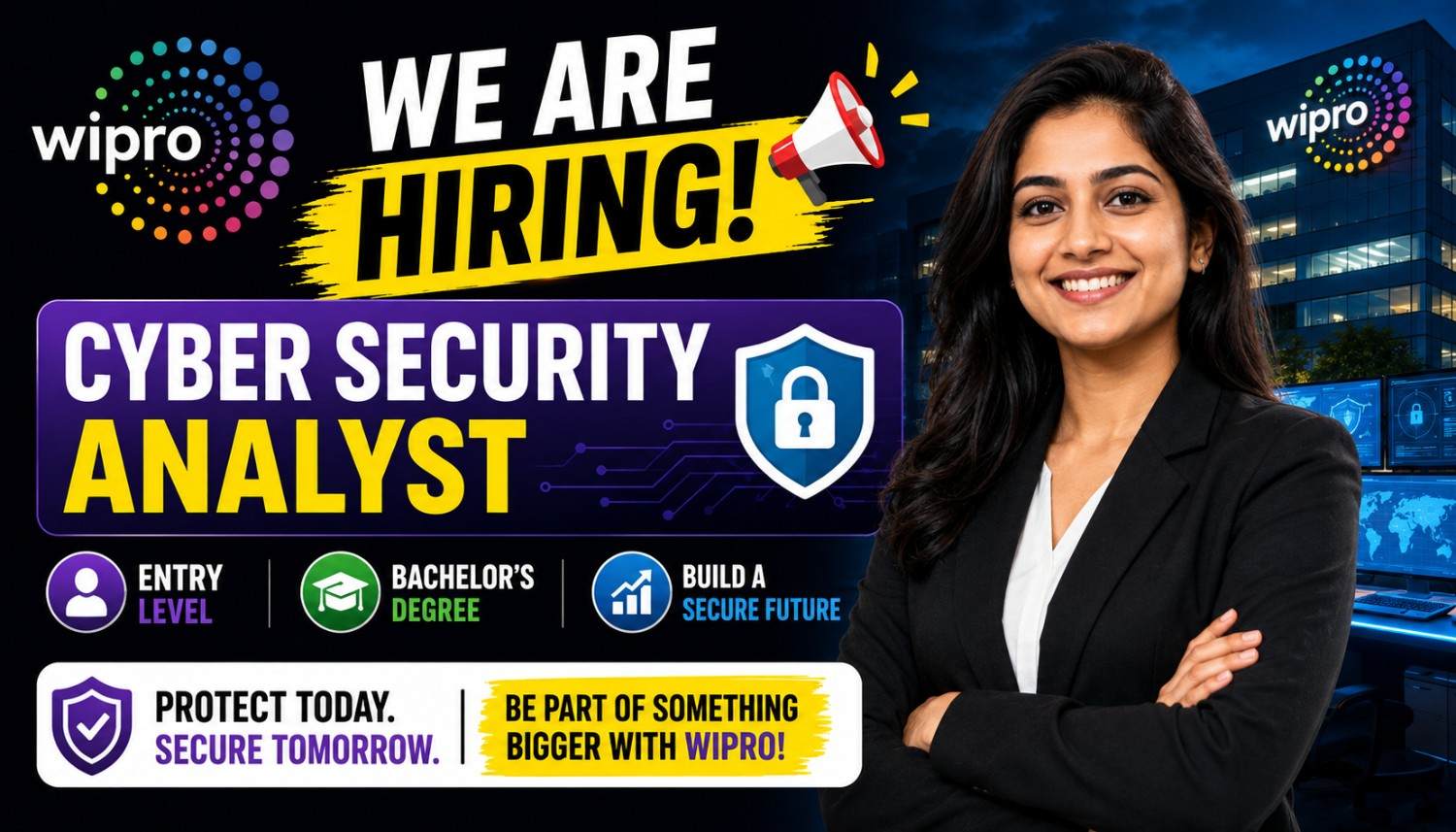 Wipro Hiring for Cyber Security Analyst Role