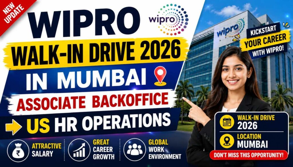 Wipro Walk-In Drive 2026 in Mumbai