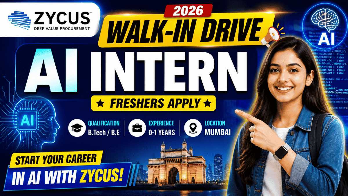 Zycus Infotech Walk-in Drive 2026