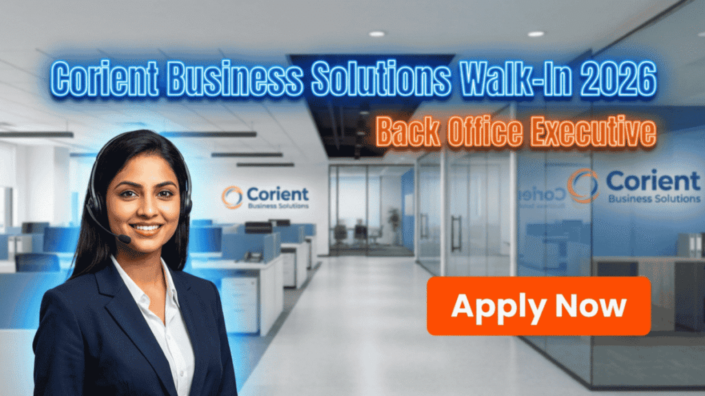 Corient Business Solutions Walk-In Drive for Back Office Executive - Thane