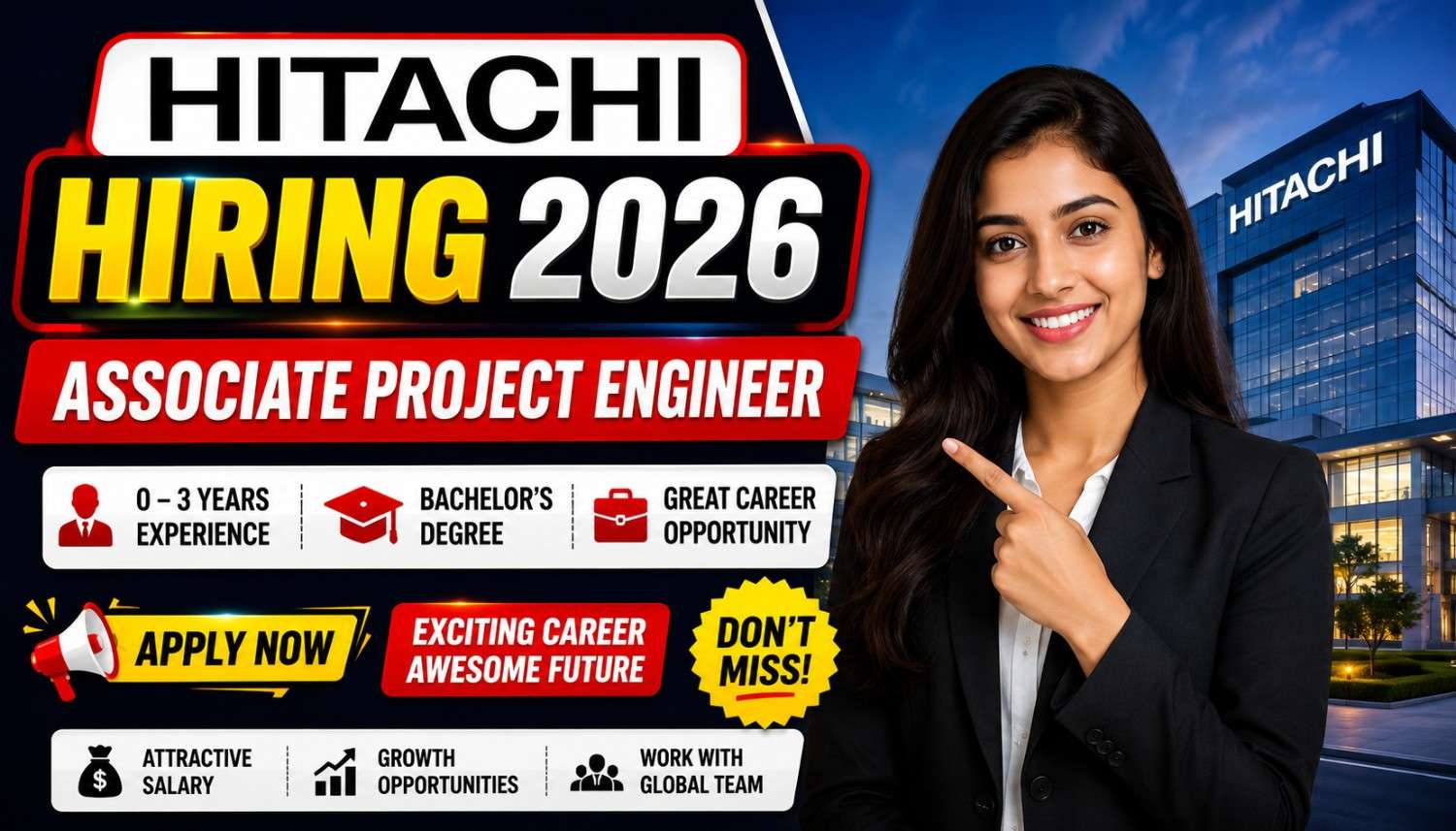 Hitachi Hiring Associate Project Engineer