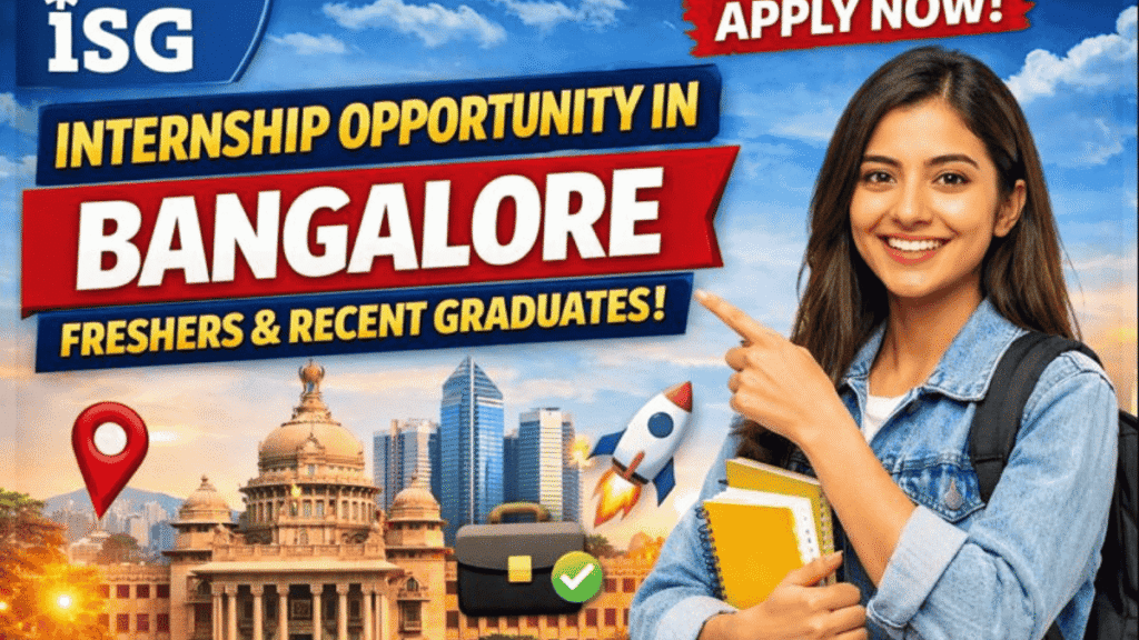 ISG Internship Opportunity in Bangalore