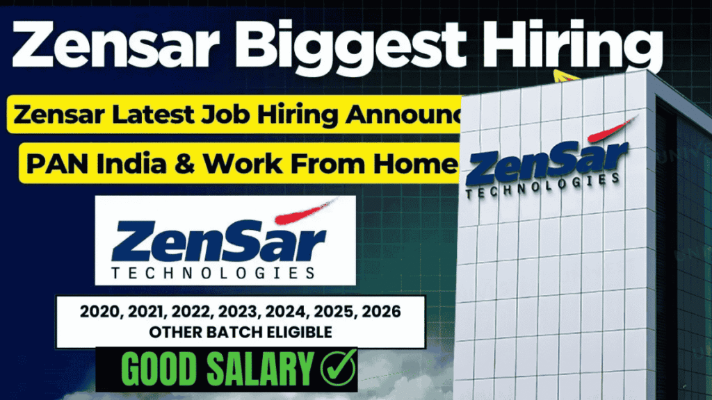 Zensar Hiring 2026 for Freshers