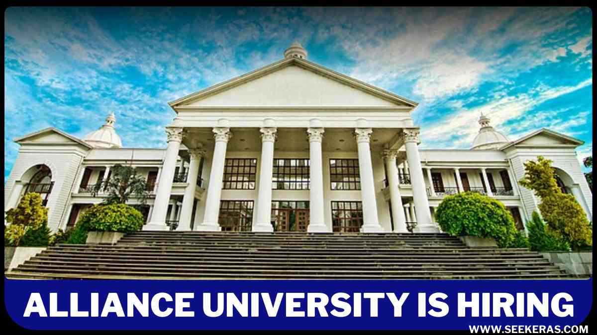 Alliance University Recruitment 2024