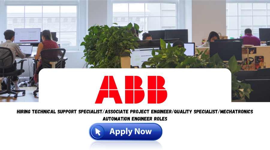 ABB India Recruitment 2024