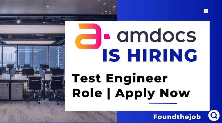 Amdocs Off Campus 2024 for Test Engineer 