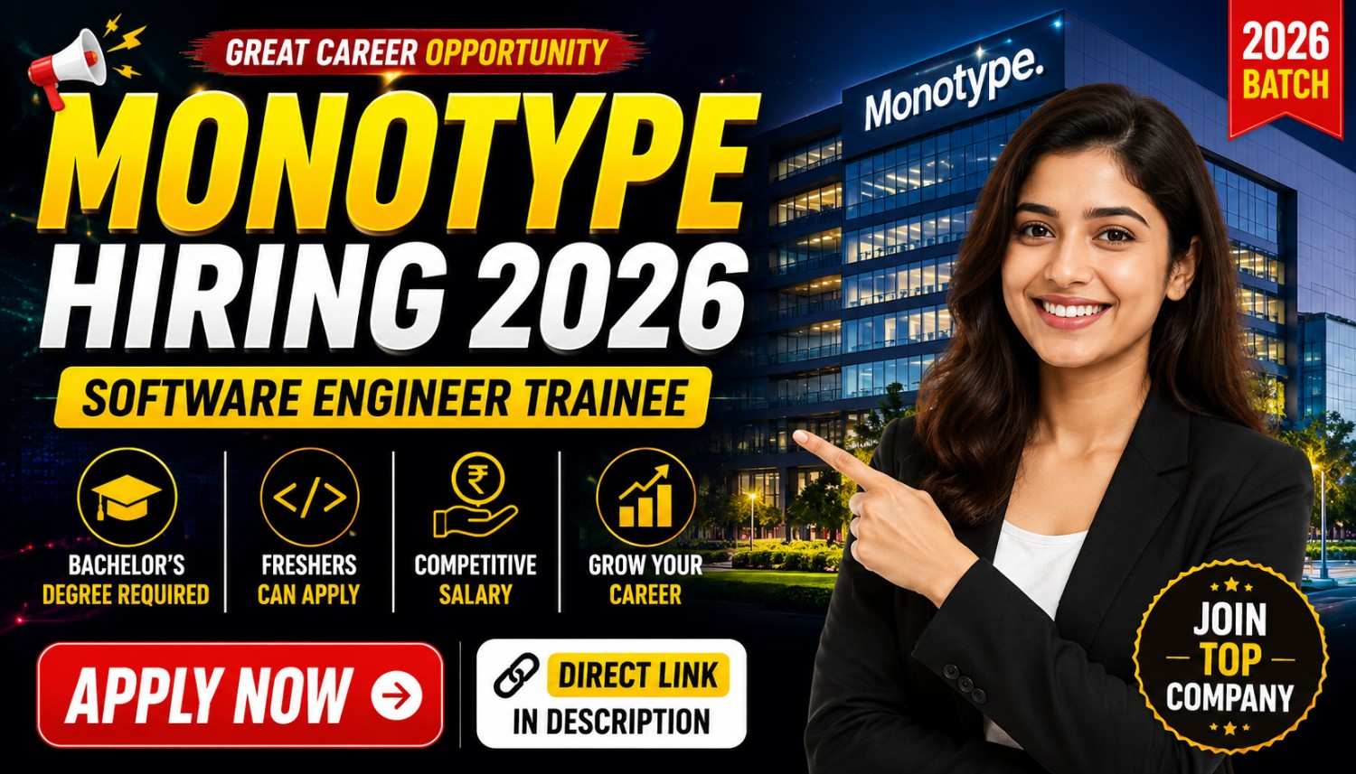 Monotype Hiring Software Engineer Trainee 2026