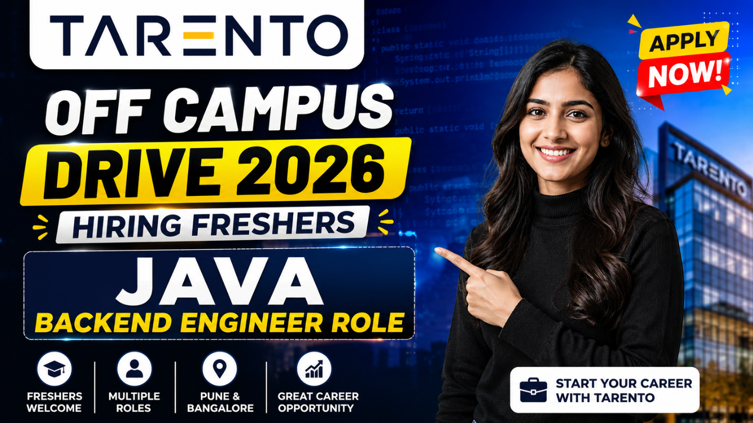 Tarento Off Campus Drive 2026