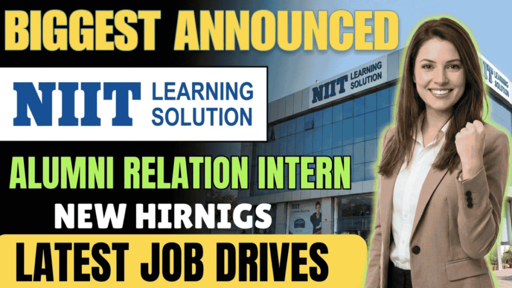 NIIT Alumni Relations Intern Role