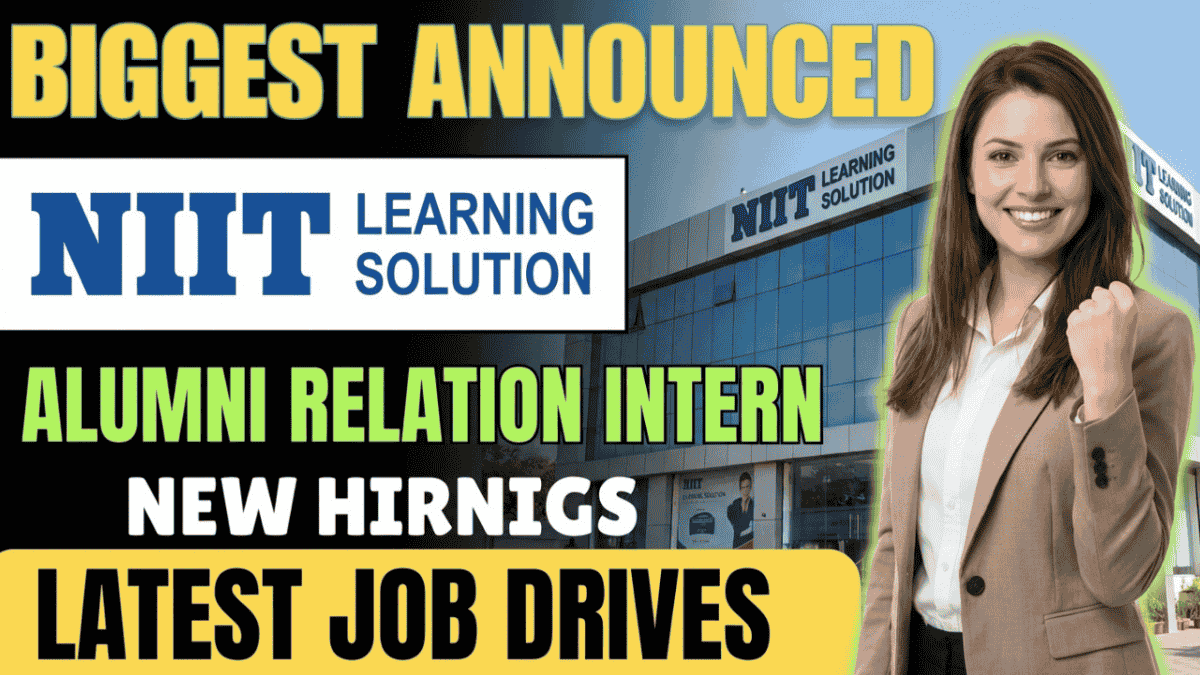 NIIT Alumni Relations Intern Role