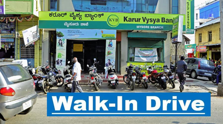 Karur Vysya Bank Walk-In Drive for BDE/BDM