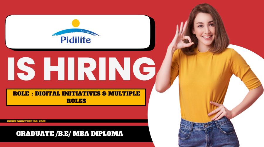 Pidilite Industries Limited Recruitment 2024