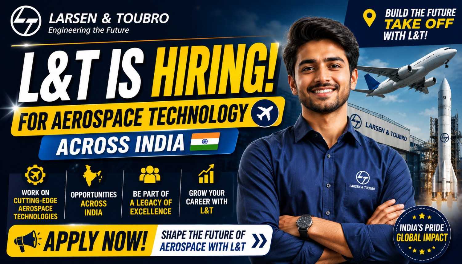 Larsen & Toubro Hiring for Aerospace Technology Across India