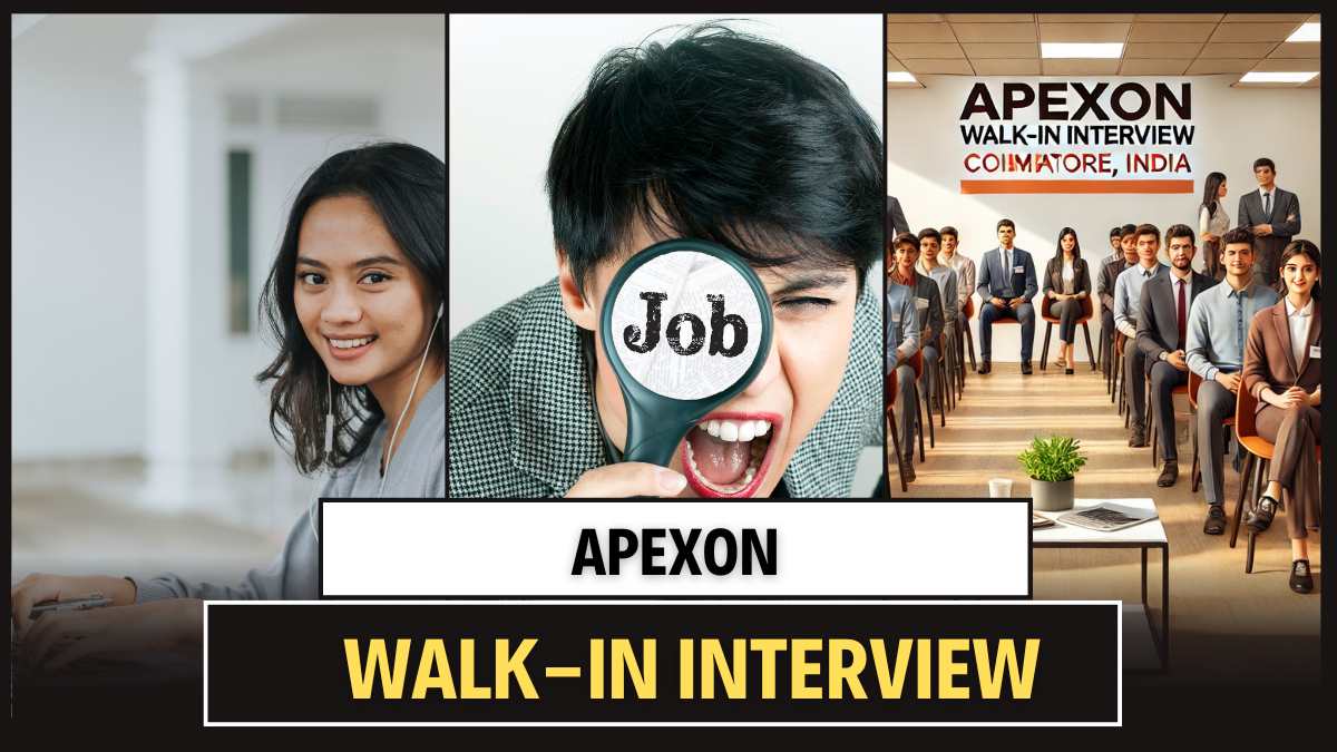 Apexon Walk-In Interview for Trainee Associate in Coimbatore