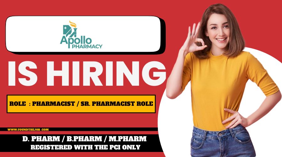 Apollo pharmacy Recruitment 2024