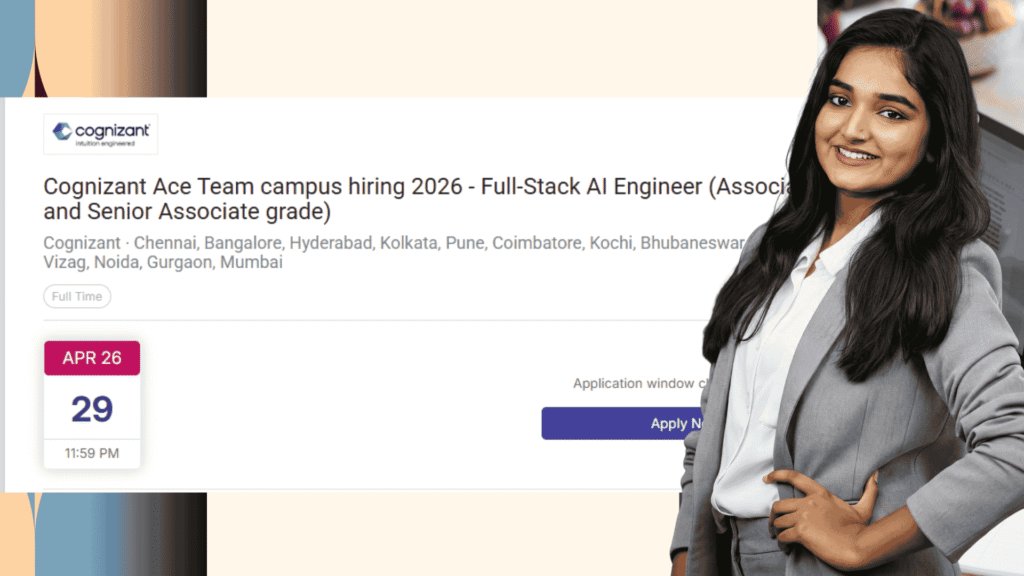Cognizant Ace Team campus hiring 2026